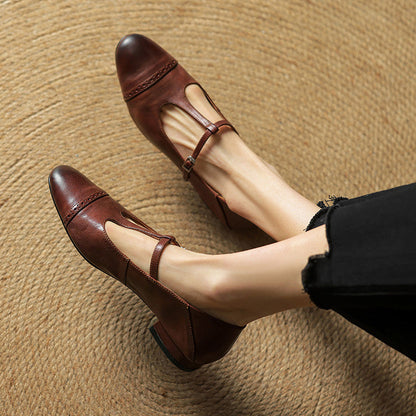 Authentic Real Leather Flat Shoes