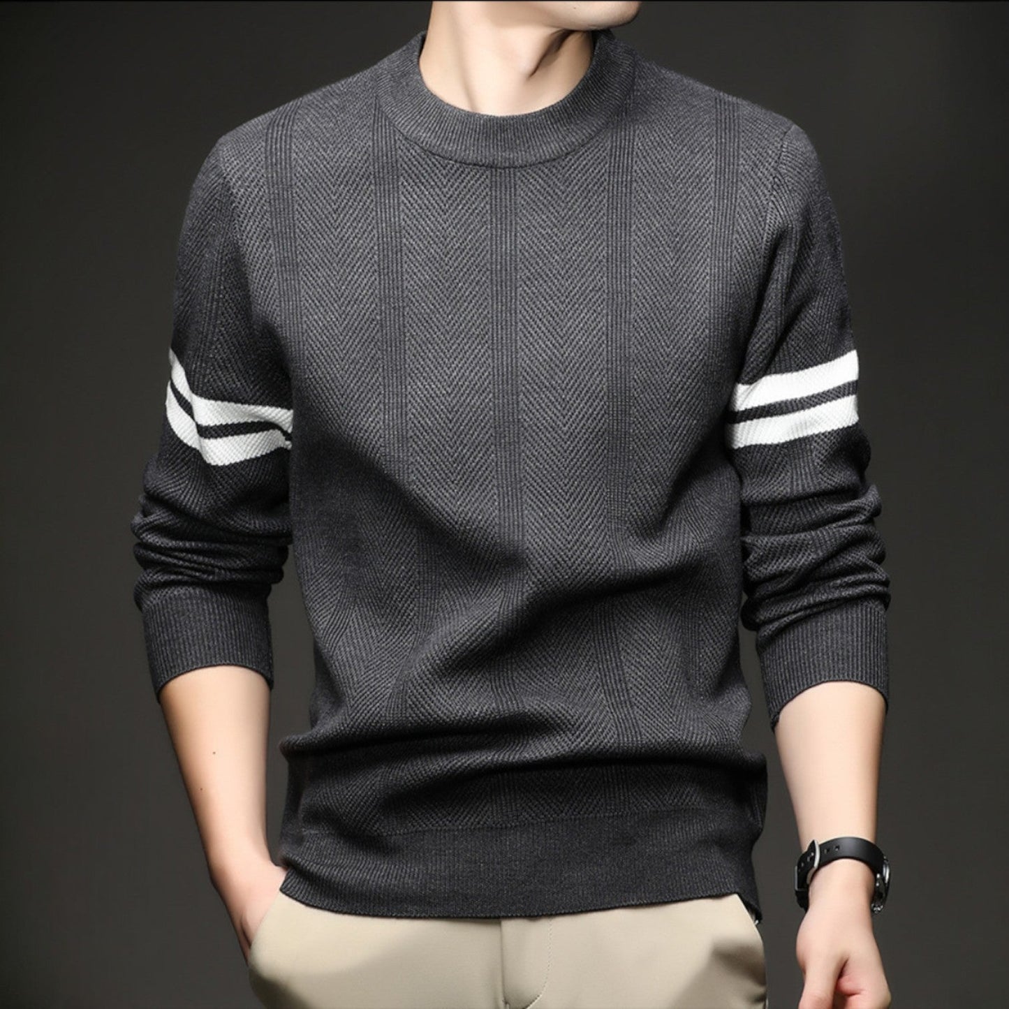 Leon Crewneck Knit Sweater - Jack Hafford