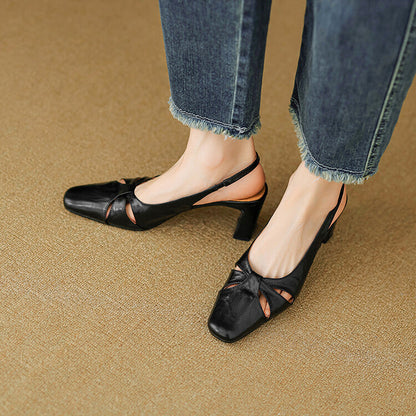 Authentic Leather Mule Shoes