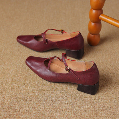 Premium Real Leather High Heels