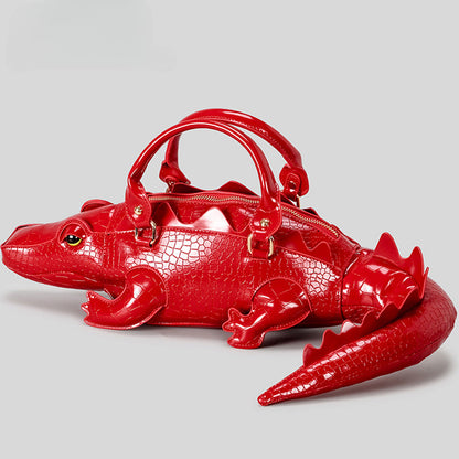 Genuine Alligator Style Leather Handbag