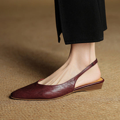 Authentic Leather High Heel Sandals