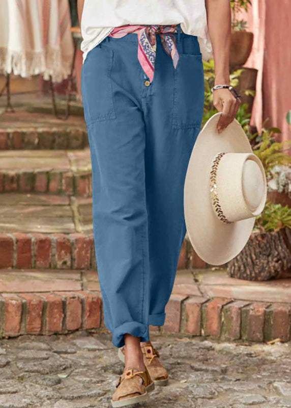Women's High Waisted Straight Leg Trousers