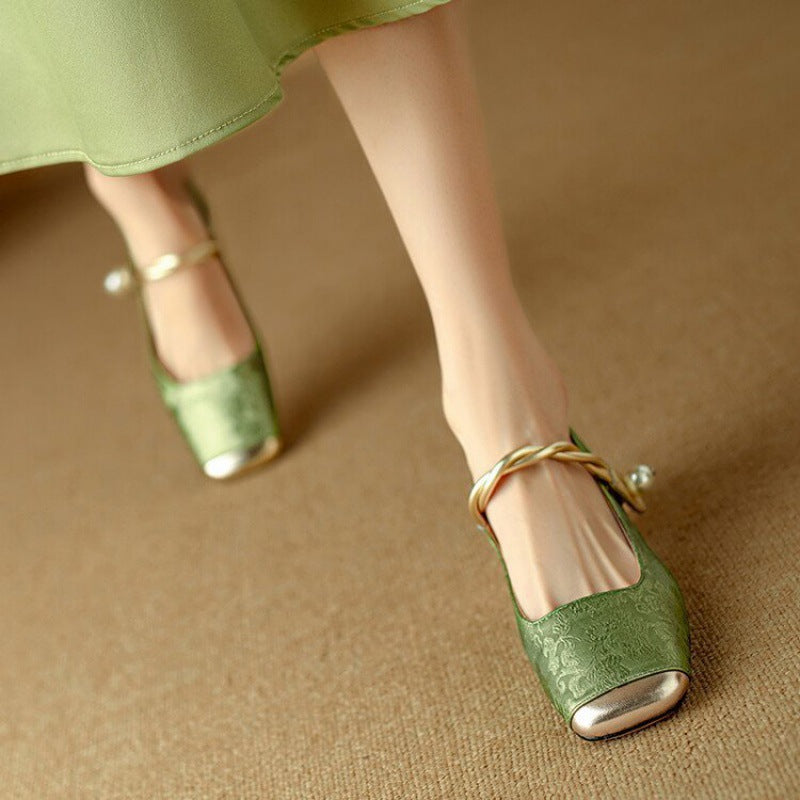 Luxury High Heel Leather Shoes