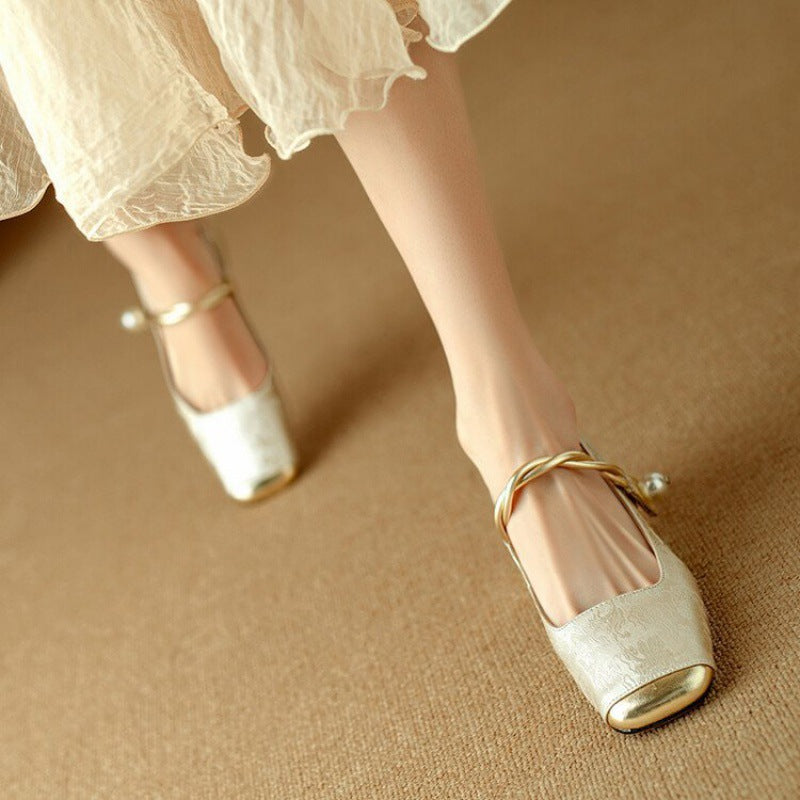 Luxury High Heel Leather Shoes