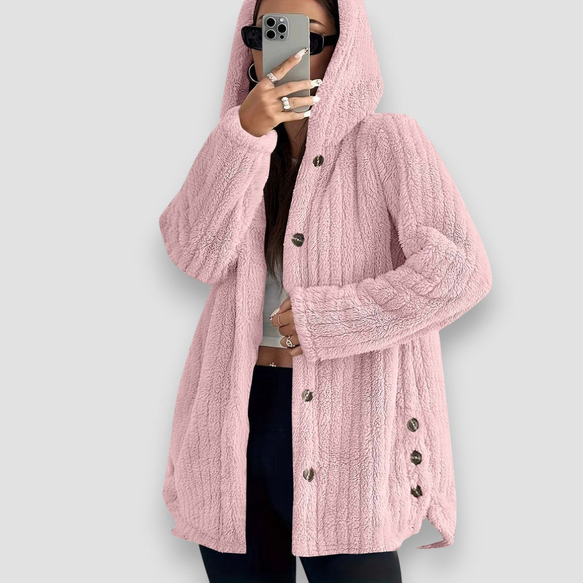 Kendall Cozy Hooded Sweater Cardigan - VibreMode
