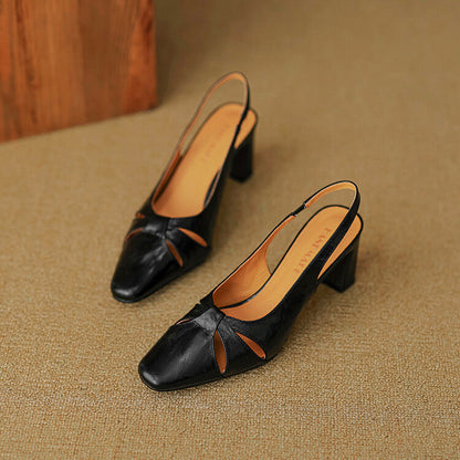 Authentic Leather Mule Shoes