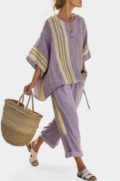 Women's 2 Piece Set Oversized Tapered Pants