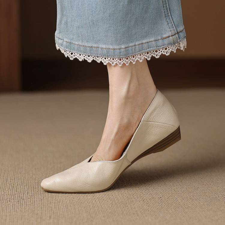 Real Leather Ballet Shoes