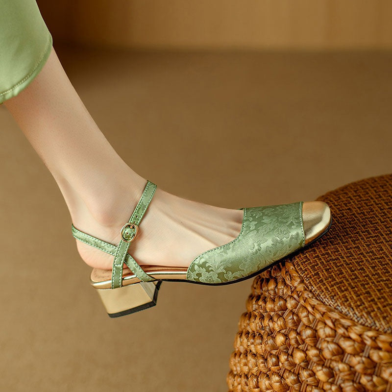 Elegant Low Heel Sandals