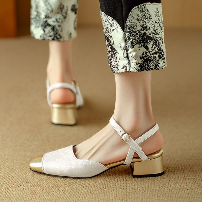 Elegant Low Heel Sandals