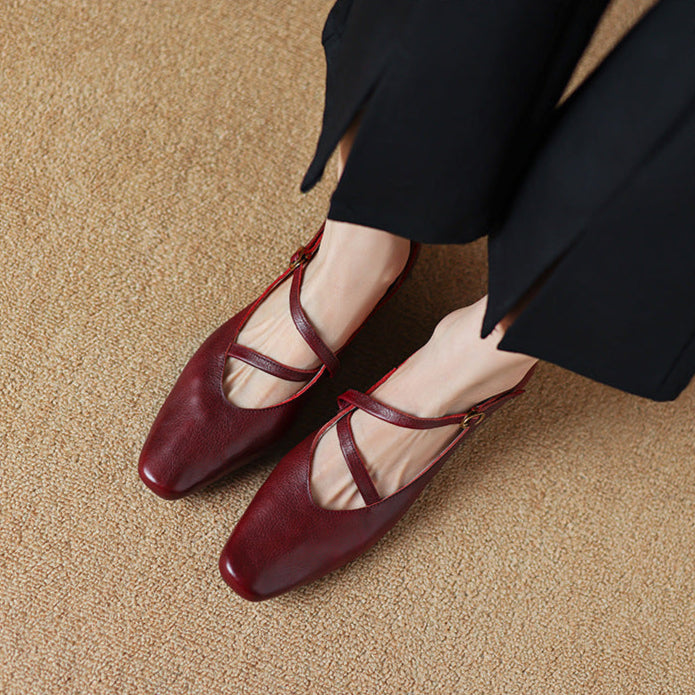 Premium Real Leather High Heels