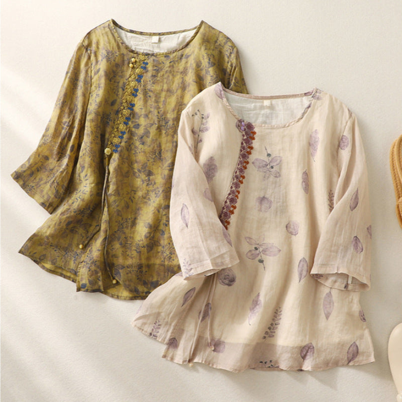 Casual Floral Women's Blouse