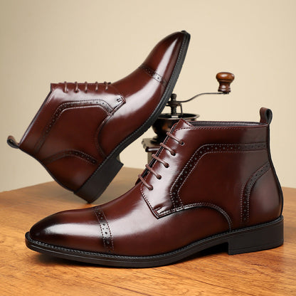 Edmund Women's Leather Ankle Boots - VibreMode