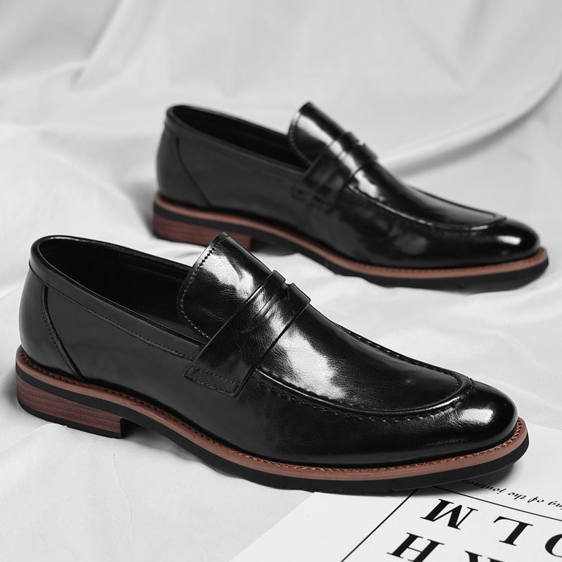 Authentic Luxe Leather Slip On Shoes