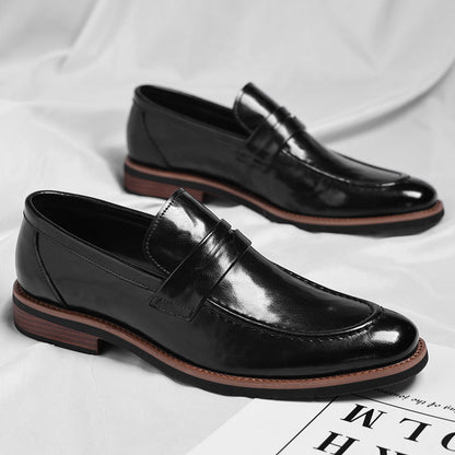 Authentic Luxe Leather Slip On Shoes