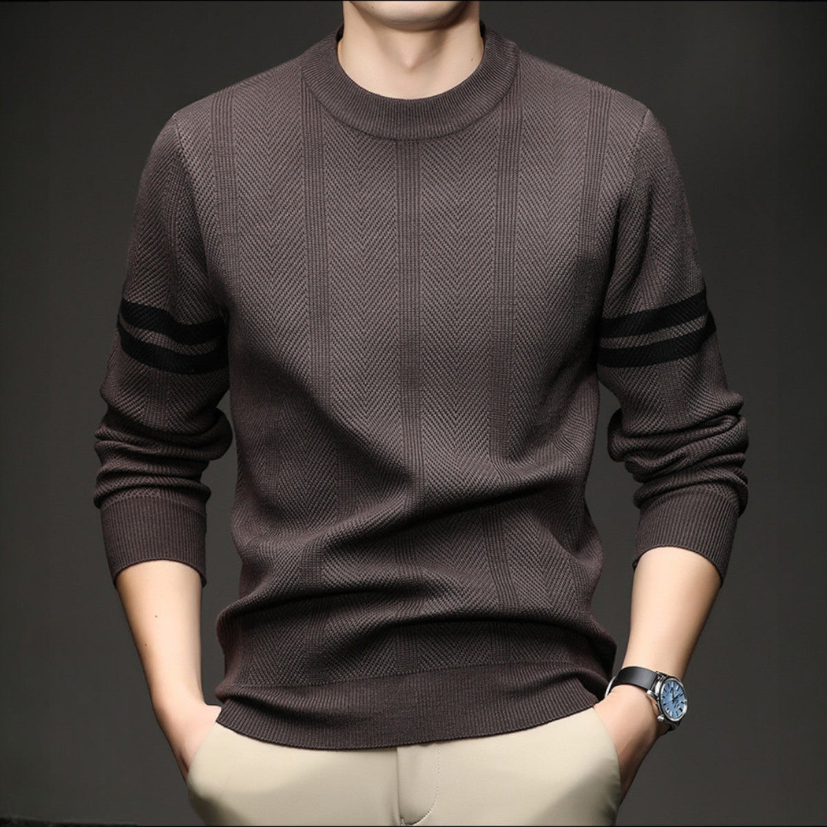 Leon Crewneck Knit Sweater - Jack Hafford