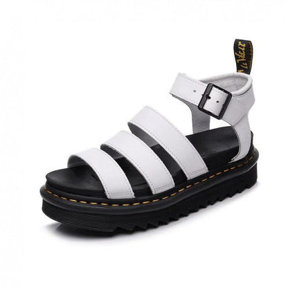 Women's Triple Strap Sandals Ankle Buckle