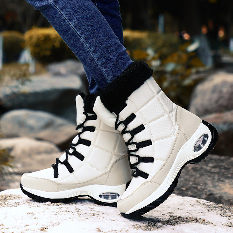 Warm Waterproof Insulated Snow Boots - Pink