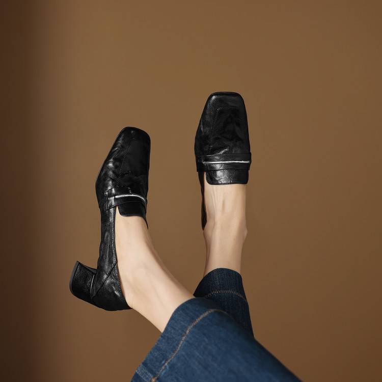 Authentic Leather High Heel Shoe
