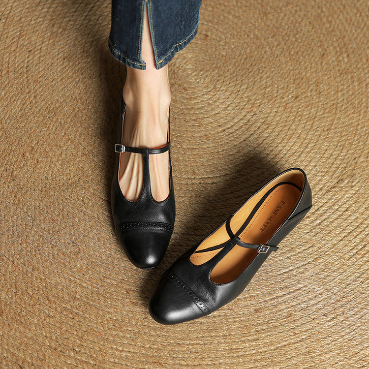 Authentic Real Leather Flat Shoes