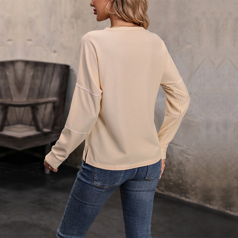 Winnie Women's Long Sleeve Waffle Knit