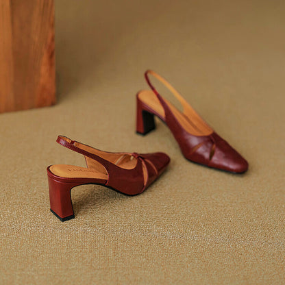 Authentic Leather Mule Shoes