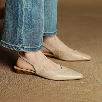 Authentic Leather High Heel Sandals