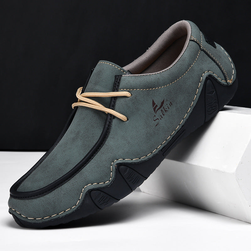 Premium Brown Leather Slip On Shoes