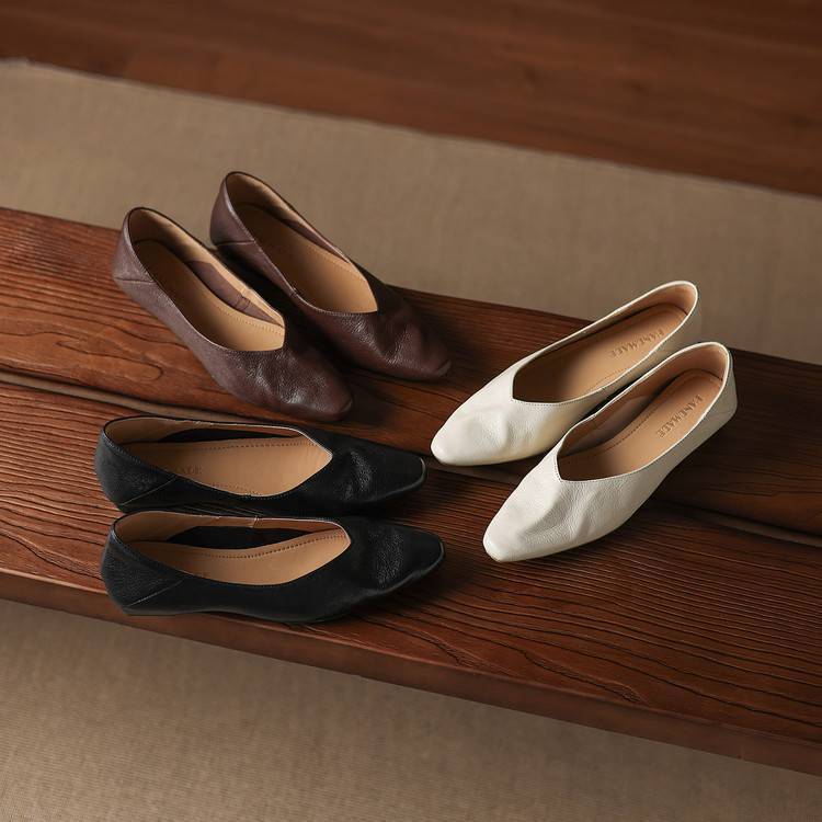 Real Leather Ballet Shoes