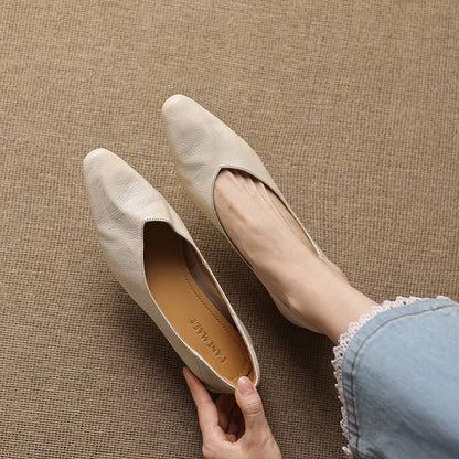 Real Leather Ballet Shoes