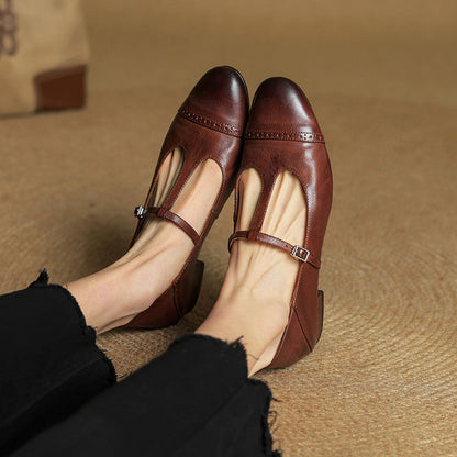 Authentic Real Leather Flat Shoes
