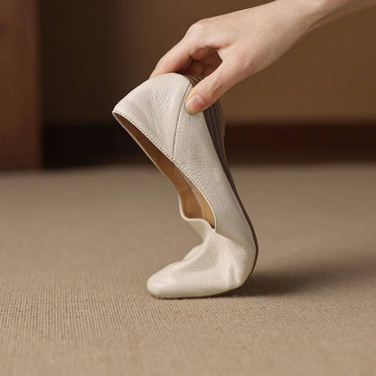 Real Leather Ballet Shoes