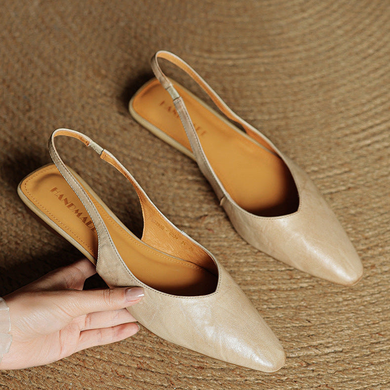 Authentic Leather High Heel Sandals