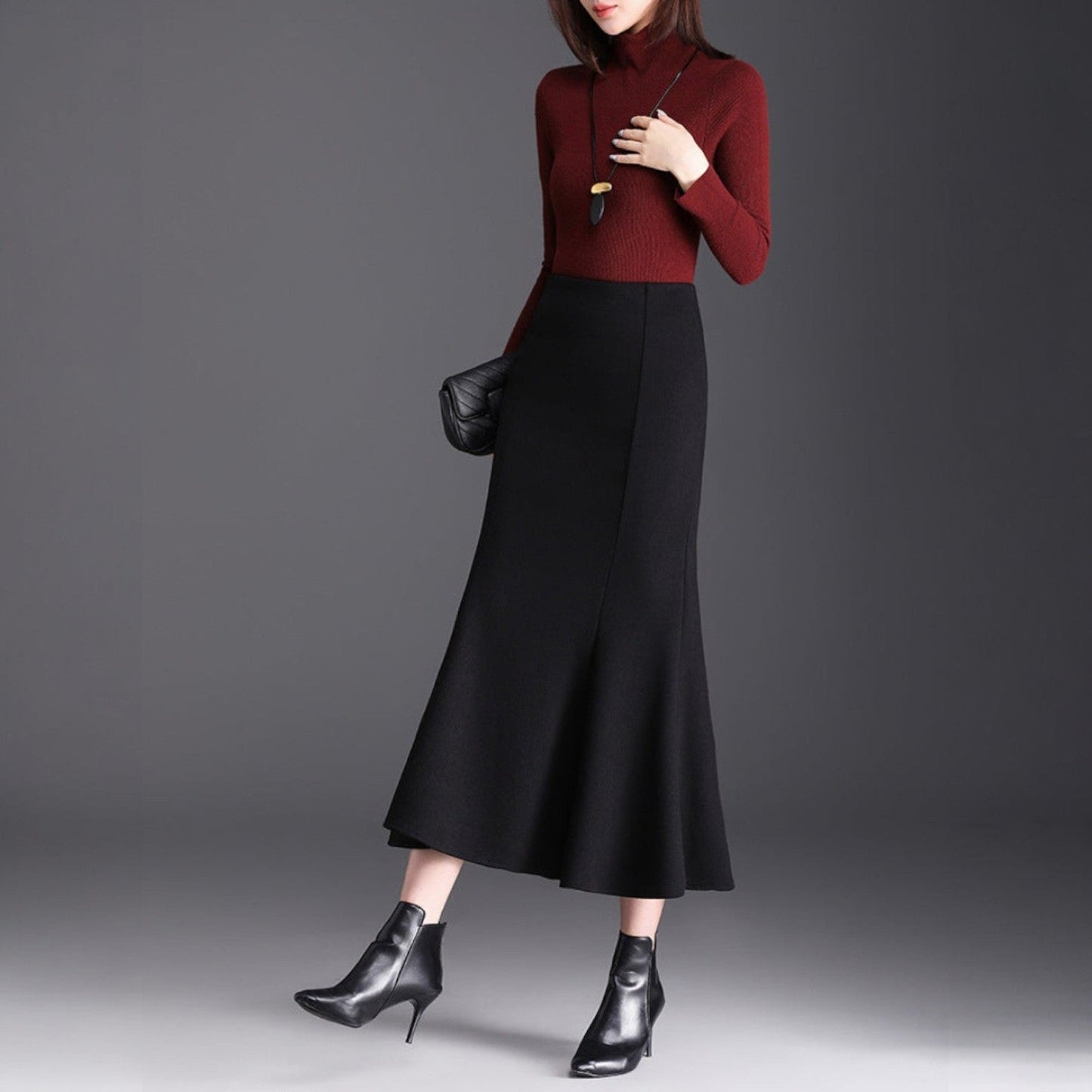 Lina Midi Flared Skirt - Jack Hafford