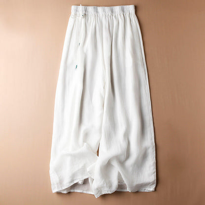 Comfortable Casual Linen Pants - VibreMode