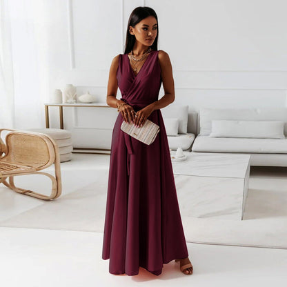 Elegant Ladies Long Wedding Guest Dress