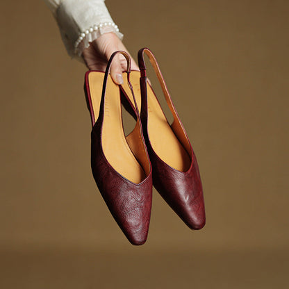 Authentic Leather High Heel Sandals