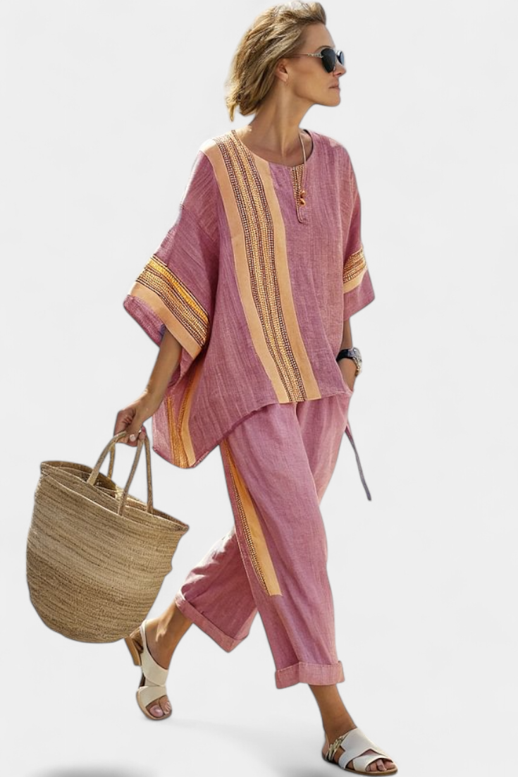 Women's 2 Piece Set Oversized Tapered Pants
