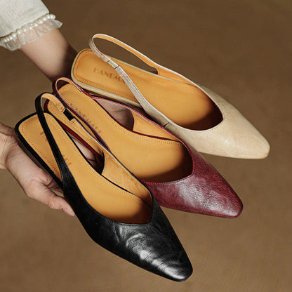 Authentic Leather High Heel Sandals