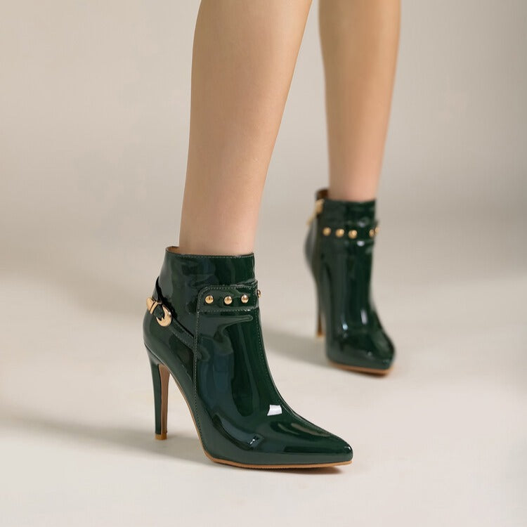 Classic Black Leather Ankle Boots