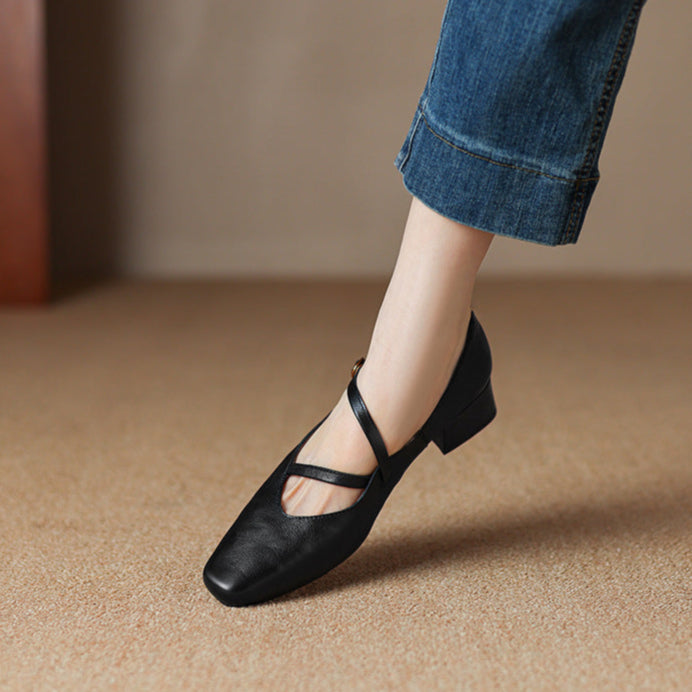 Premium Real Leather High Heels