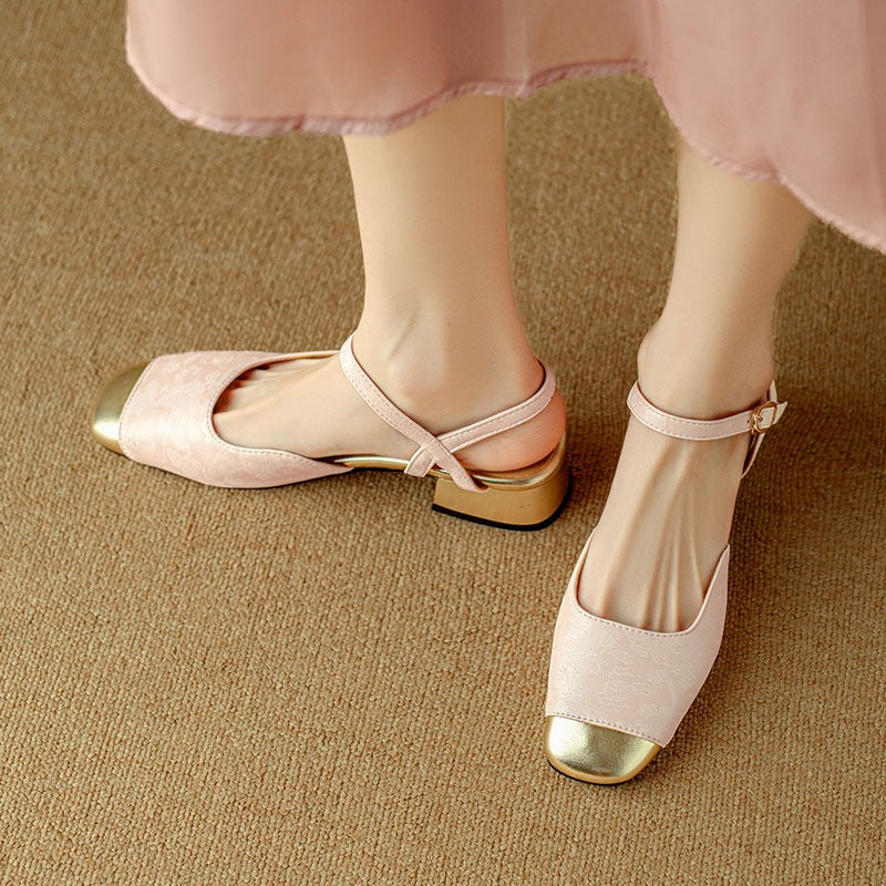 Elegant Low Heel Sandals