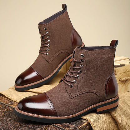 Women's Ankle Boots Tuscan Style Leather Brown - VibreMode