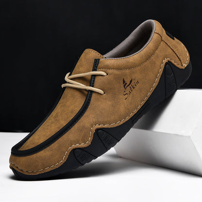 Premium Brown Leather Slip On Shoes