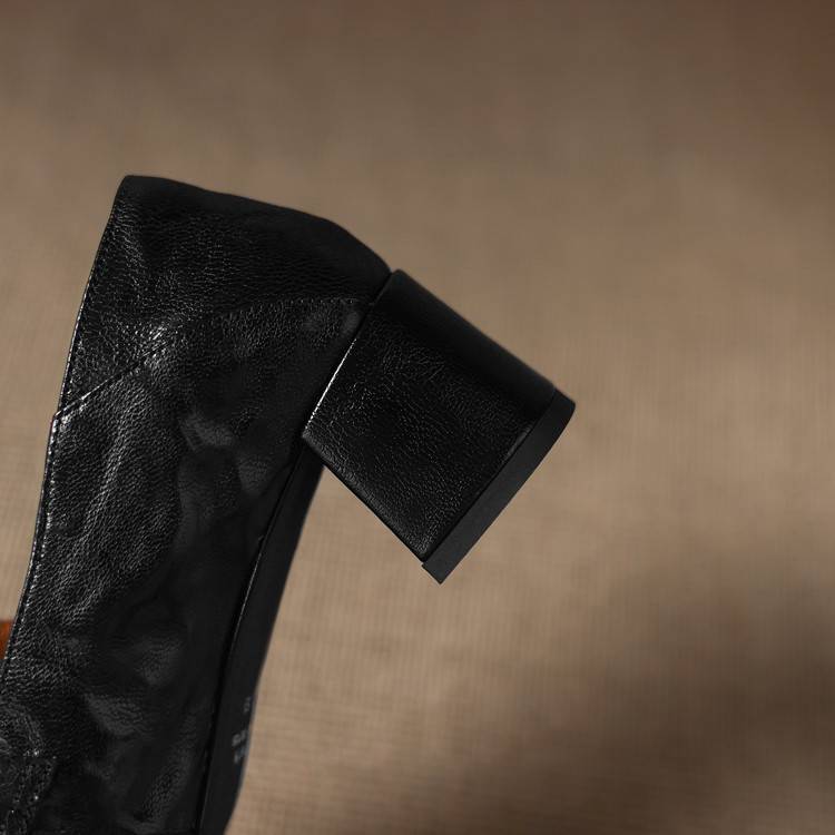 Authentic Leather High Heel Shoe