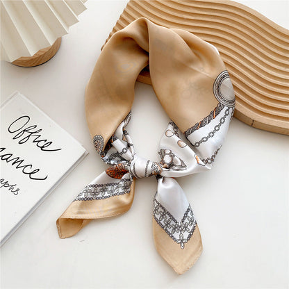Women's Satin Printed Scarf - VibreMode