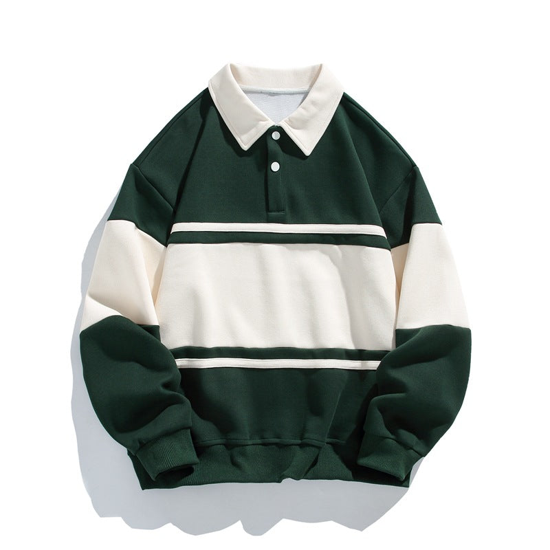 Cotton Polo Sweatshirt - VibreMode