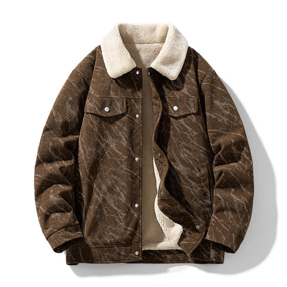 Carson Men's Sherpa Corduroy Jacket - VibreMode