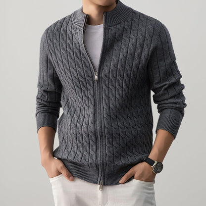 Womens Wool Zip Up Cardigan - VibreMode